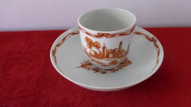 Porcelaine de Paris. Tasse café et sous-tasse.Fin XVIIIème/XIXème. Cup saucer