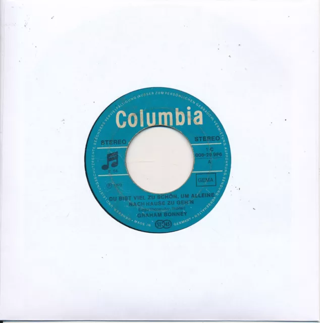 Du bist viel zu schön... - Graham Bonney - LC Single 7" Vinyl 202/04