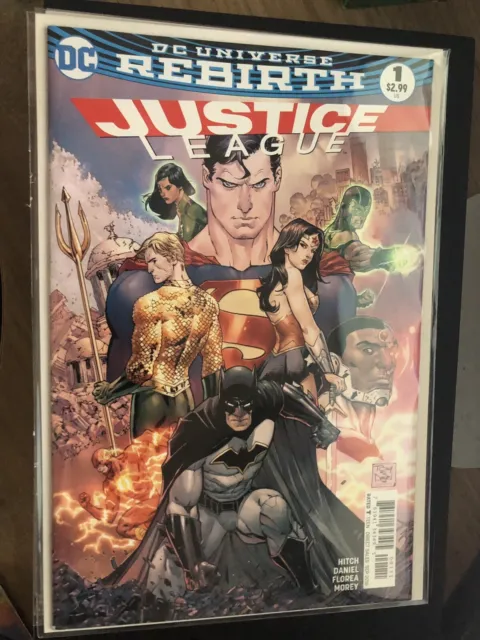 JUSTICE LEAGUE REBIRTH #1 Hitch Daniel Florea Morey DC Comics 2017