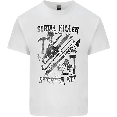 Serial KILLER STARTER KIT Halloween Da Uomo Cotone T-Shirt Tee Top