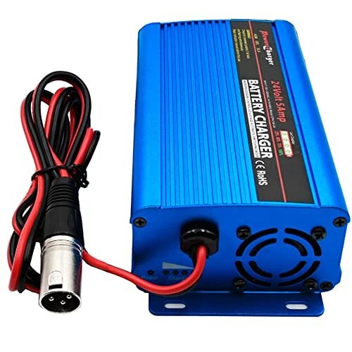 Unocho Chargeur de batterie 24V automobile 5A chargeur de maintien de batteri...