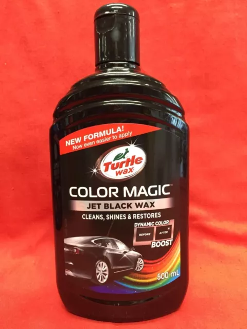 Turtle Wax 52708 Color Magic Car Paintwork Polish Restores Colour & Shine  Black 500ml