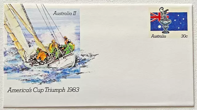 Australia Pre-Stamped Envelope PSE Mint - 1983 America's Cup Triumph