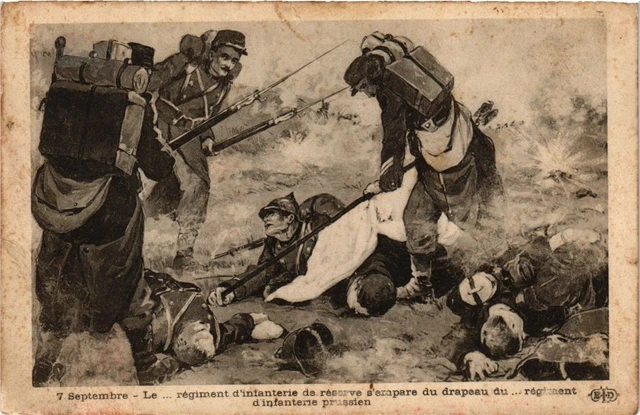 CPA AK Military Reserve Infantry Regiment Grabs Flag (362179)