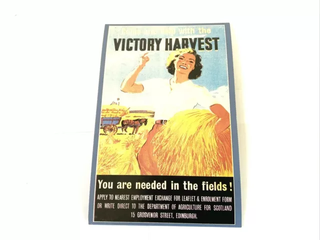 Nostalgia Postcard The Victory Harvest Collectable