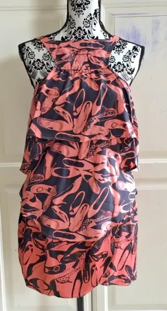 ANDY WARHOL PEPE JEANS NEW SILK TOP&SKIRT SHOES Limited Edition POP ART 50s Eliz ANDY WARHOL PEPE JEANS NEW SILK TOP&SKIRT SHOES Limited Edition POP ART 50s Eliz
