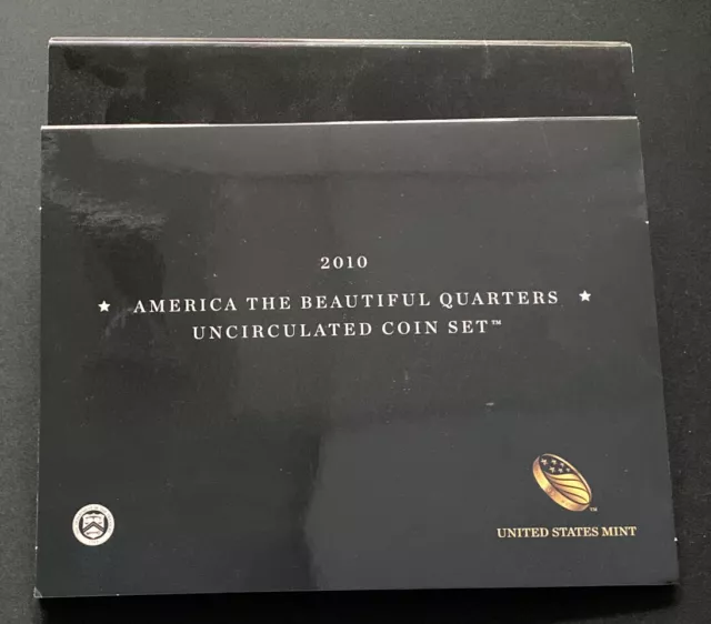 2010 P & D US Mint America the Beautiful Uncirculated 10 Coin Quarter Set