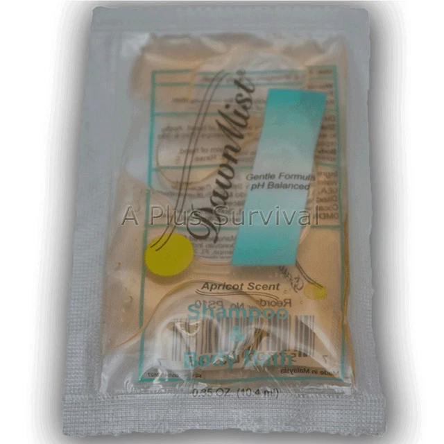 LOT OF 200 Packets of Dawn Mist Shampoo & Body Wash for Homeless