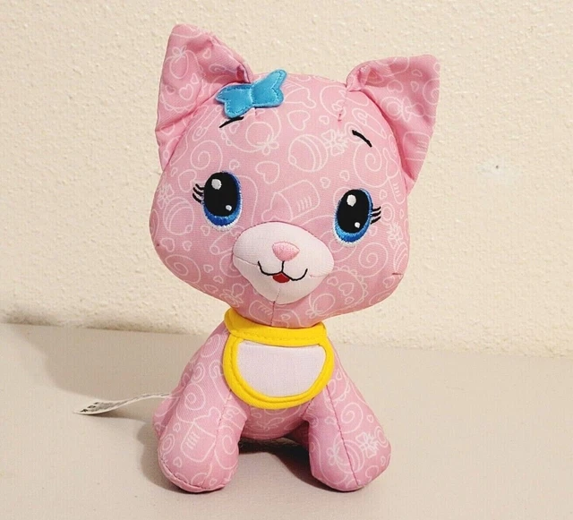 2011 Fisher Price Doodle Bear Babies Pink Kitty Cat Stuffed Plush 7.5"