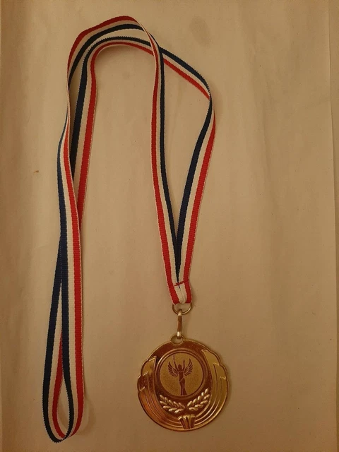 Médaille Boutonnière Sportive France-Belgique Juniors - Athlétisme Vintage