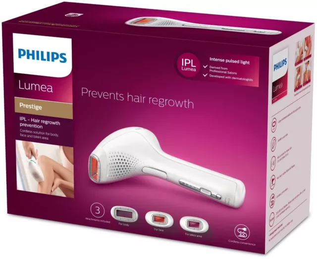 NEWEST MODEL Philips Lumea PRESTIGE IPL SC2009/00 Hair Removal System NEW