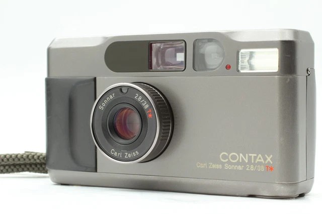 All works good [ Exc+5 Strap ] Contax T2 Titan Black 35mm Film Camera From Japan