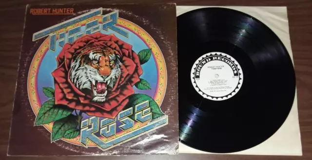 Robert Hunter "Tiger Rose" LP 1975 Record (VG+ Vinyl) RX-105 Jerry Garcia