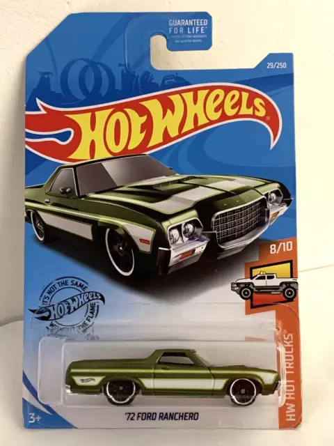 Hot Wheels '72 Ford Ranchero HW Hot Trucks 2019 8/10 Long Card 29/250