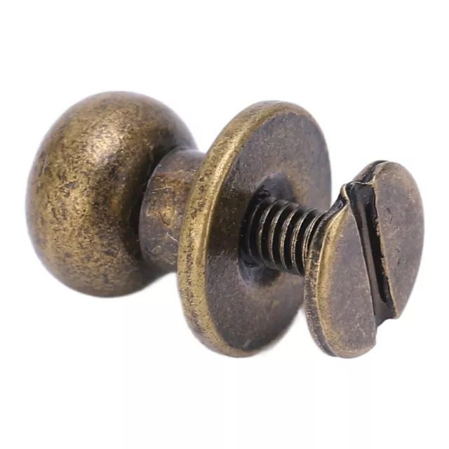50 Sets Round Monk Head Rivets Studs DIY 10x8mm Button Spikes Spares(Bronze) GF0
