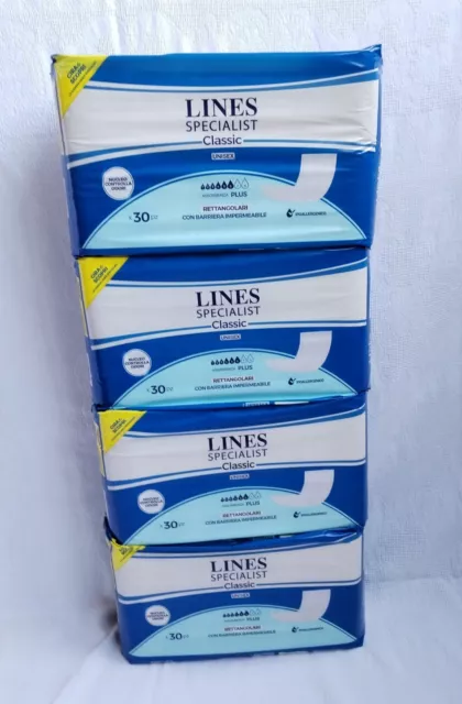 ✅ 4 LINES Specialist classic - Lotto Scatolo 4 Pz. X 30 rettangolari