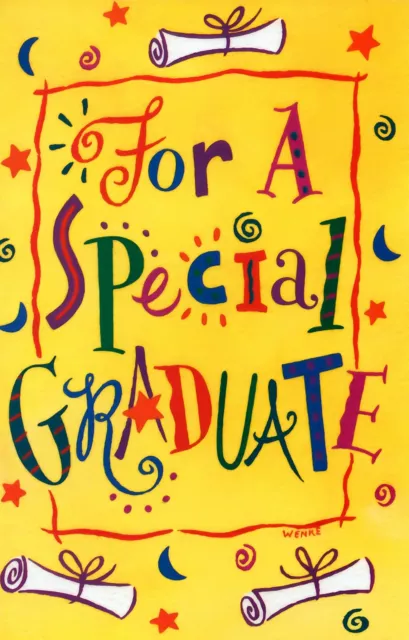 Special GRADUATION CONGRATULATIONS Card, Set Goals - Gallant Greetings +Envelope