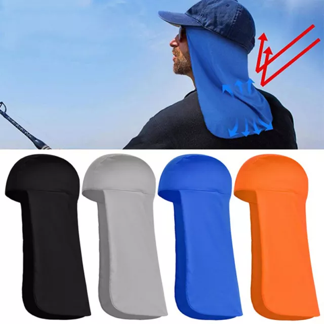 Cycling Sun Shade Cap Men Cooling Sports Long Tail Hat Summer UV Protection C Sn