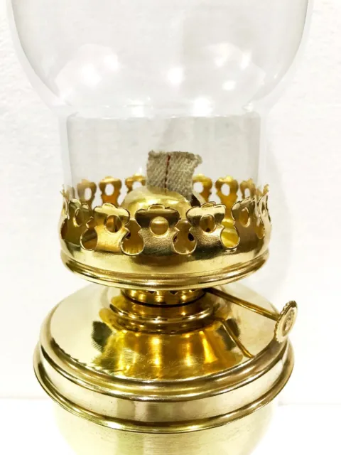 15 "Hurricane Öl Laterne Shiny Gold Messing Vintage-Stil Lampe Indoor - Outdoor 3