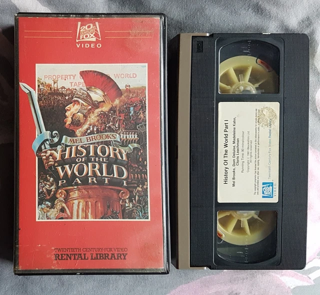 HISTORY OF THE WORLD Part 1 (VHS) PRE CERT Mel Brooks + Dom DeLuise