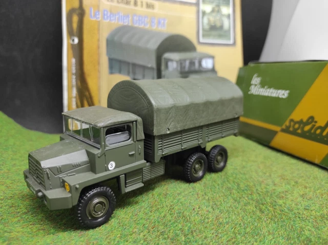 SOLIDO, Camion BERLIET GBC KT baché, militaire armée francaise bt