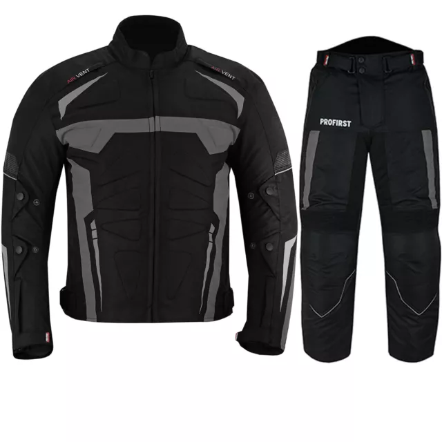 Profirst Men Motorcycle Waterproof Motorbike Suit Racing Textile CE Armoured UK