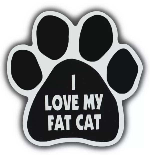 Cat Paw Shaped Magnets: I LOVE MY FAT CAT | MAINE COON | Cars, Refrigerators