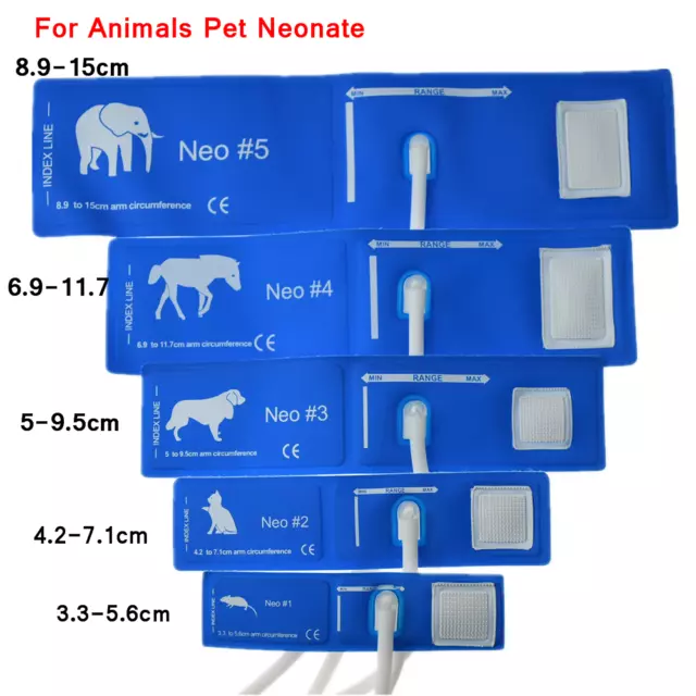 Animals Pet Neonate Use NIBP Blood Pressure Cuff for Cat Dog Veterinary Monitor