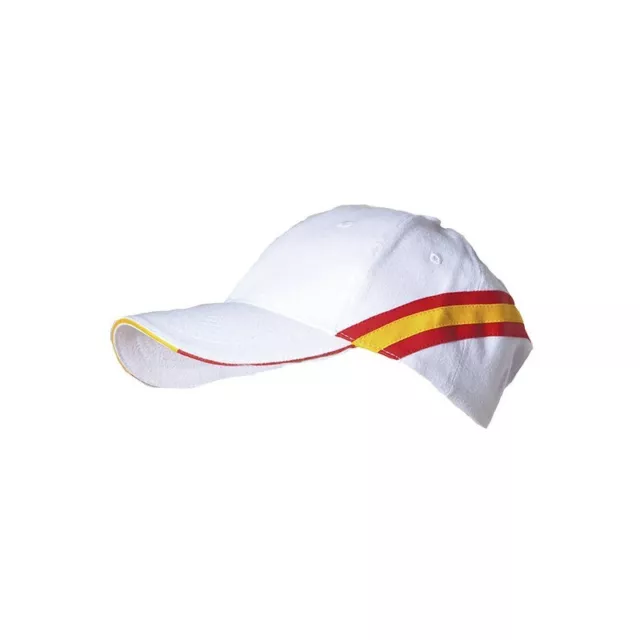 Gorra con Bandera de España - Color Blanco