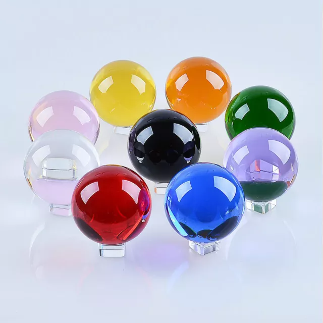 40-200mm Round Glass Crystal ball Sphere Buyers select the size