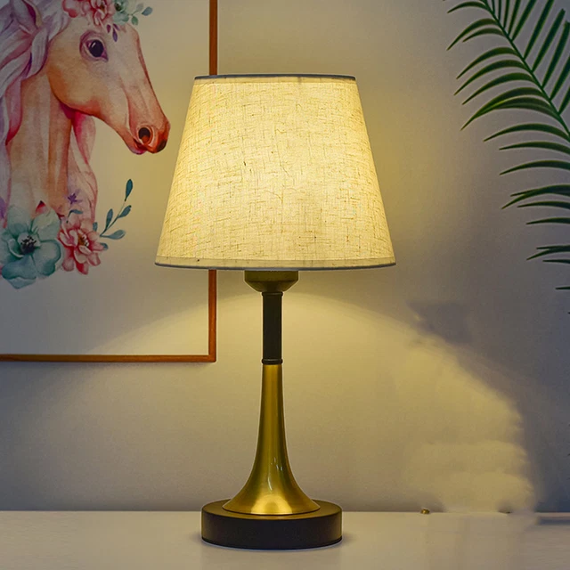USB Bedside Table Lamp Dimmable LED Nightstand Lamp RC Timer Off 3 Colors