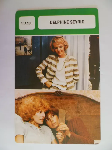 Carte Fiche Cinema  Delphine Seyrig