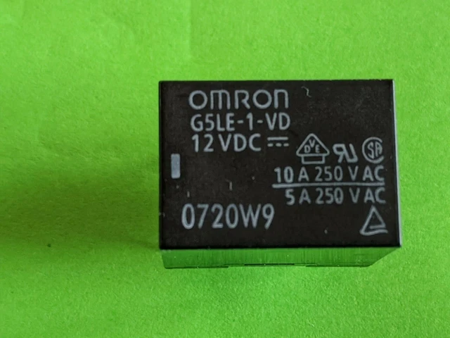 5x G5LE-1-VD-12VDC Relais - 4-PIN DIP Relais 10A 250VAC