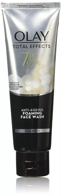 2x Olay Total Effects 7-In-1 Anti Aging Foaming Face Wash Cleanser - 100 Gram