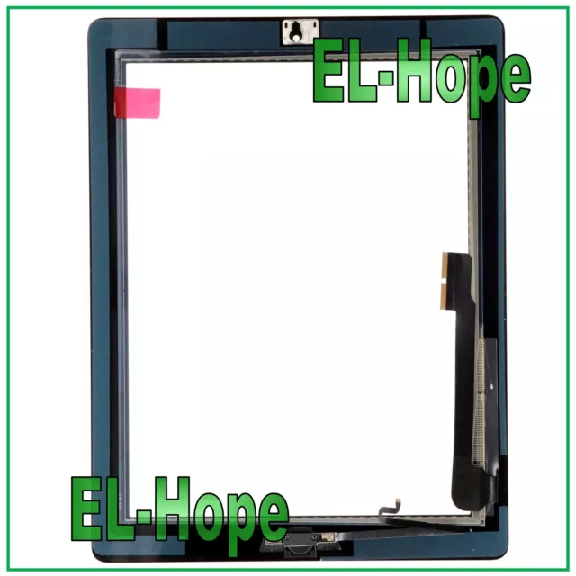 Touch Screen Per Apple Ipad 4 Wifi 3G A1458 A1459 A1460 Vetro Nero + Tasto Home 2