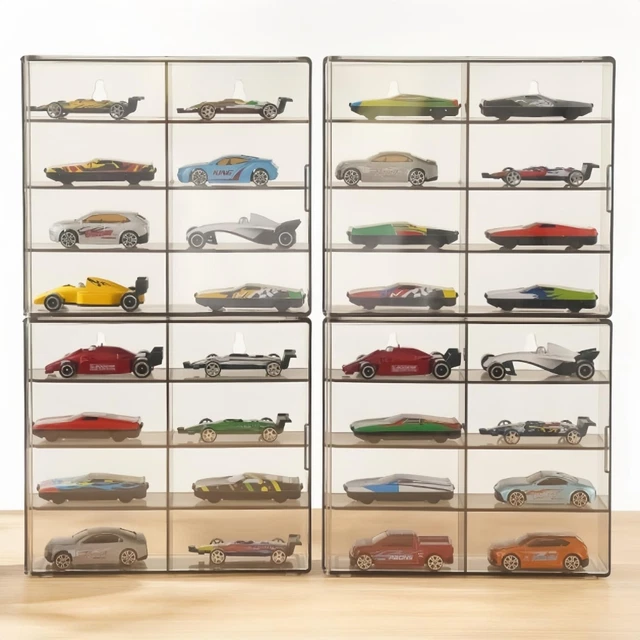 HOT WHEELS DISPLAY Case Wall Mount,1/64 Toy Car Wall Storage,Matchbox