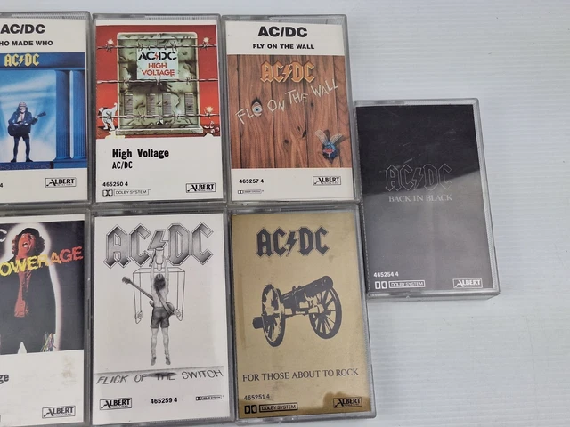 11X AC/DC CASSETTE Tapes VGC RARE BULK LOT ALBERT $450.00 - PicClick AU