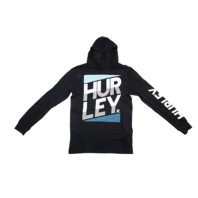 Hurley Boy's Stadium Stack Pullover Hoodie Black Size S 4203