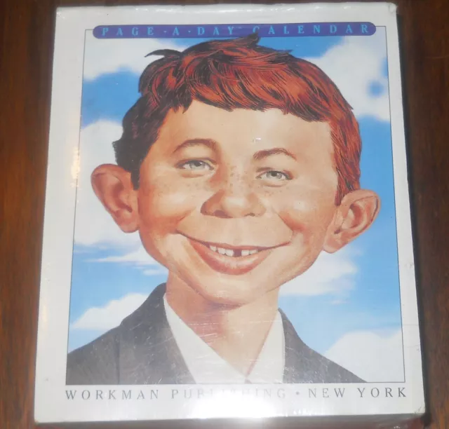 Mad Magazine! New Page A Day Desk Calendar! Alfred E. Neuman!