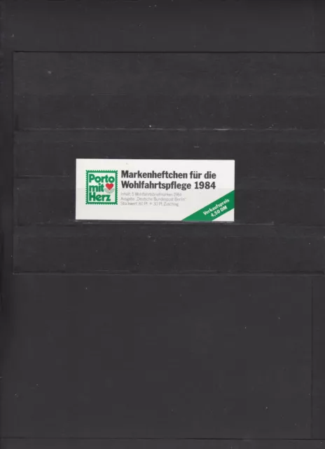 Berlin-Markenheftchen für die Wohlfahrtspflege 1984 mit Mi. Nr. 725 Postfrisch