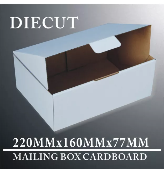 200 Diecut 220x160x77mm A5 BX1 B1 Mailing Box Cardboard Carton 3kg Shipping box