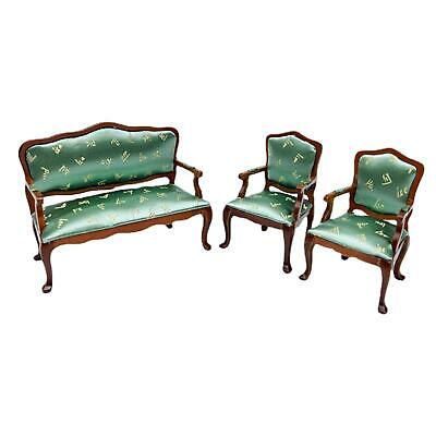 3x fauteuils miniatures canapé canapé chaise maison de poupée décoration de