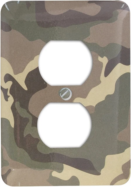 Amerelle AmerTac 1821DNB Juvenille Steel Camo 1 Duplex Wallplate