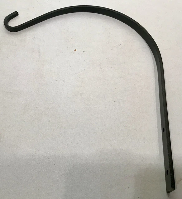 1 Blk Steel Wall Hook Plant Lantern Hanger 9" Rustic Antique Style Barn Hardware