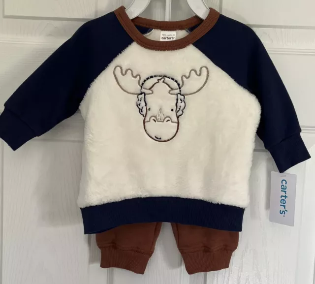 New Baby Boy Clothes Carters 3 Months Shirt and Pants Set