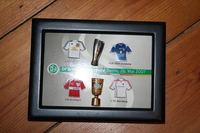 DFB Pokal Finale Berlin VIP Geschenk Pin Set2007  Eintracht Frankfurt-VFB Stutt