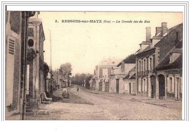 60.Ressons-Sur-Matz.la Grande Rue Du Bas.