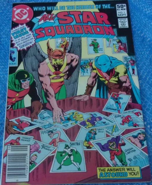DC Comics All-Star Squadron #1 September 1981 The World On Fire Hawkman Mid-Nite