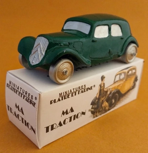 JOUET ANCIEN VÉHICULE MILITAIRE CHAR TANK PLATRE FARINE 10,5 cm