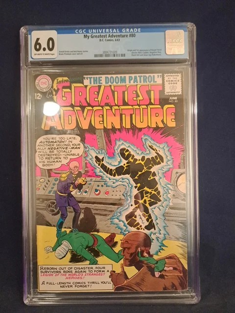 My Greatest Adventure #80 Cgc 6.0 Dc 1963 1St Doom Patrol! Off White-White Pages